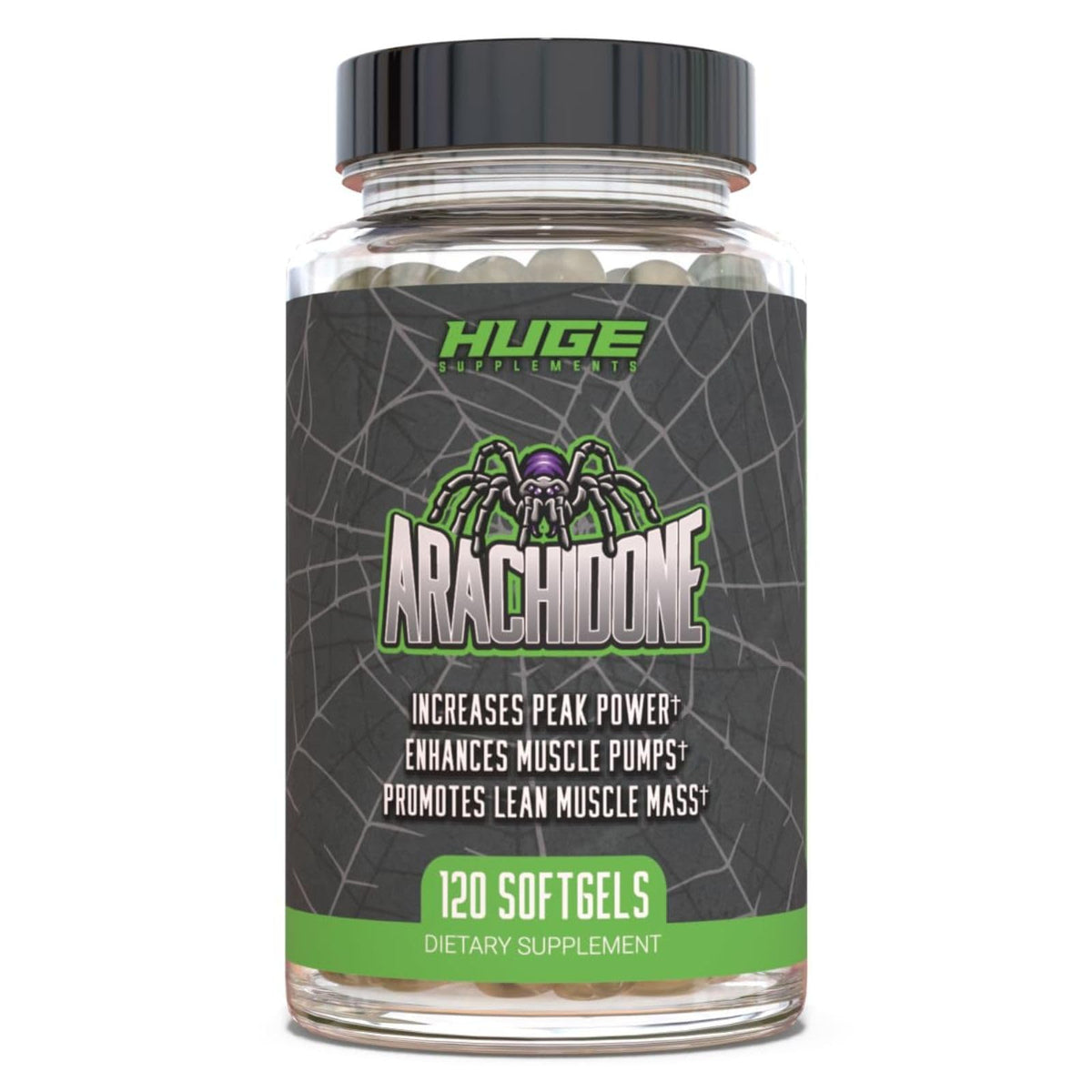 Huge Supplements Arachidone, Arachidonic Acid Supplement, Promotes Lean Mass & Increased Strength, Highest Dosed with 1000mg Per Serving, 120 Softgels