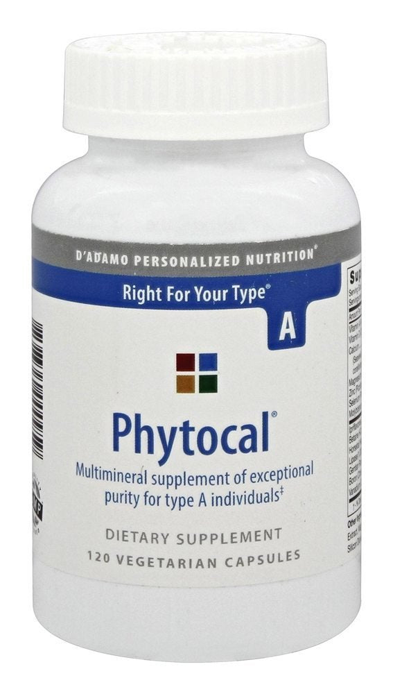 D'Adamo Personalized Nutrition - Phytocal A 120 vcaps