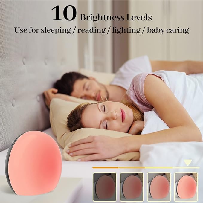Meditation White Noise Sound Machine with 30 Soothing Sounds 12 Colors Night Light 10 Brightness Levels 32-Level Volume Control 4 Timers and Memory Function Sleep Machine for Baby Kids Adults (Black)