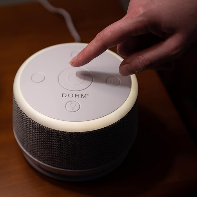Yogasleep Dohm Nova White Noise Sound Machine, Better Sleep for Babies & Adults. Includes Night Light, 10 Fan Speeds & Calming Pink Noise for Louder Noise Masking. Noise Canceling for Office Privacy.