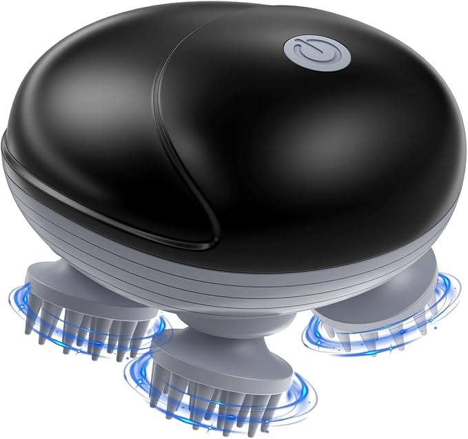 Handheld Pet Massager for Dogs and Cats, 4 Rotatable Massage Heads, Three Modes, Electric, for Relieving Tight Stiffness Muscles, Promote Bonding