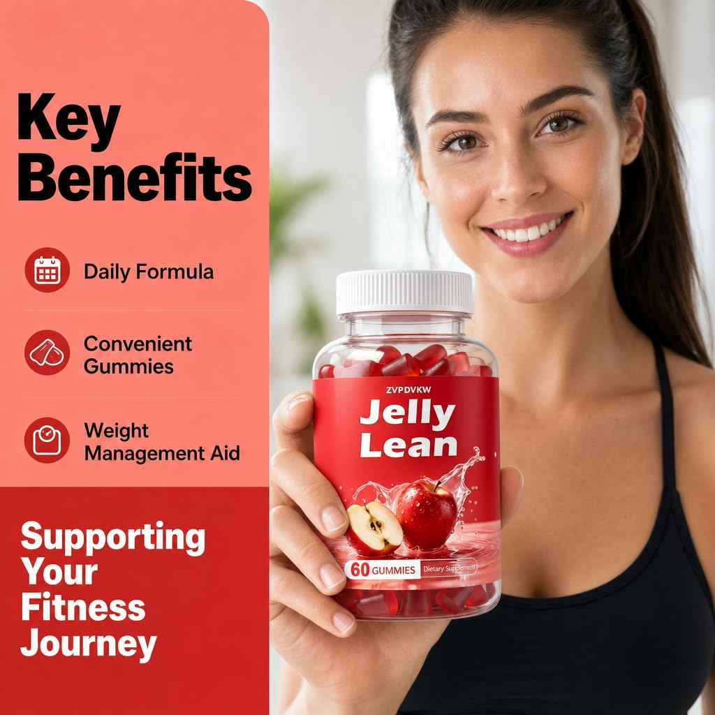 ZVPDVKW Jelly Multivitamin Lean Gummies, Daily Nutrition Support, 60 Count