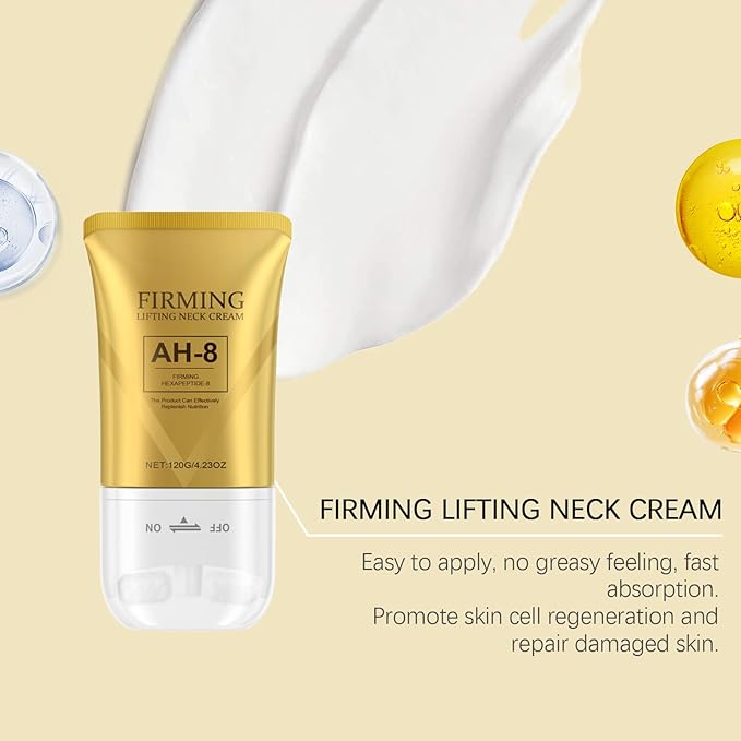 AH-8 Firming Neck Cream for Crepey Skin Body Care Comfort- Contains Hexapeptide, Moisturizing, Ah-8 Moisturizing & Tightening Lotion Cosmetic Skin Repair(1PC)