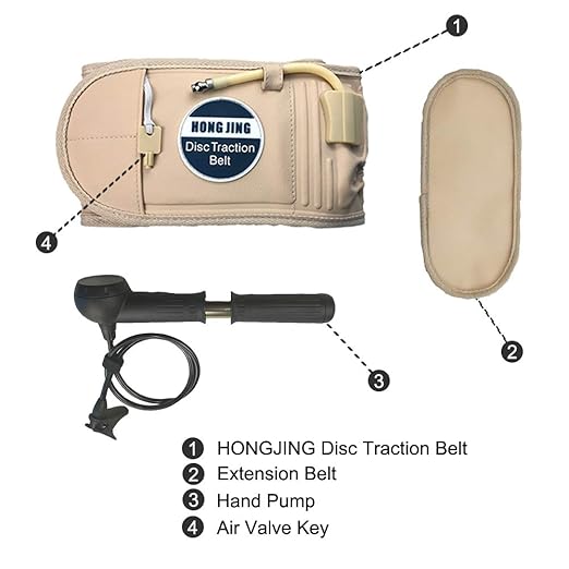 HONGJING Decompression Back Support Belt for Lower Back Pain Relief, Inflatable Back Brace for Men Women, One Size Fits 29-49inches Waist