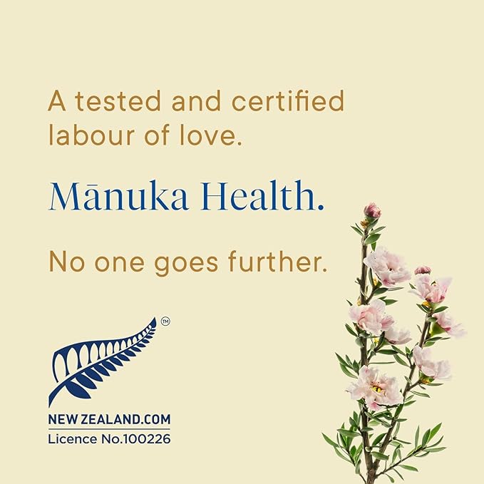 Manuka Health Manuka Honey Lozenges – 15 Lemon Flavored Lozenges – Natural Throat Lozenges Infused with Raw Manuka Honey and Vitamin C for Immune Support