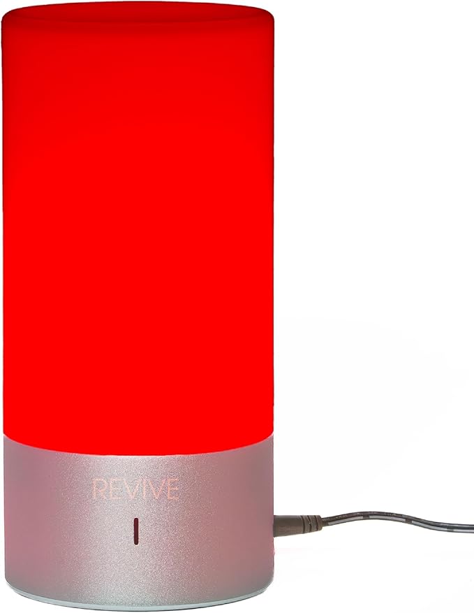 Revive - 670nm Red Light Sleep Lamp by Gamma - Melatonin Promoting Natural Sleep Aid, Bedroom & Nursery Nightlight