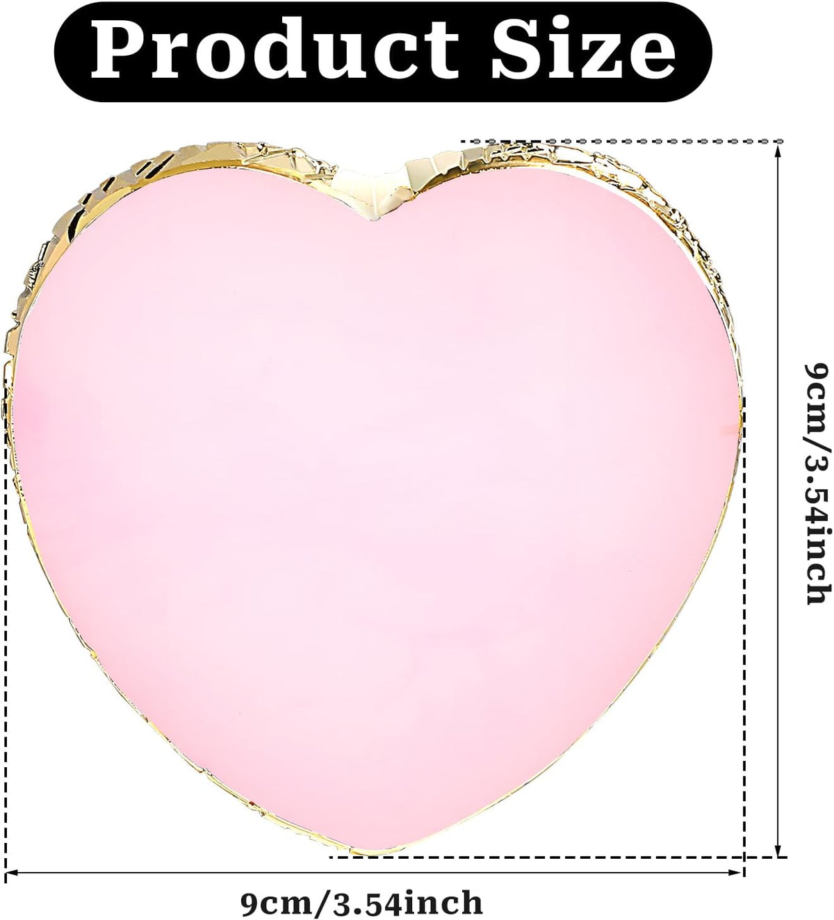 Resin Nail Art Palette Nail Mixing Palette Nail Art Painting Mixed Color Palettes Gold Edge Nail Holder Display Board Cosmetic Mixing Tools (Pink)