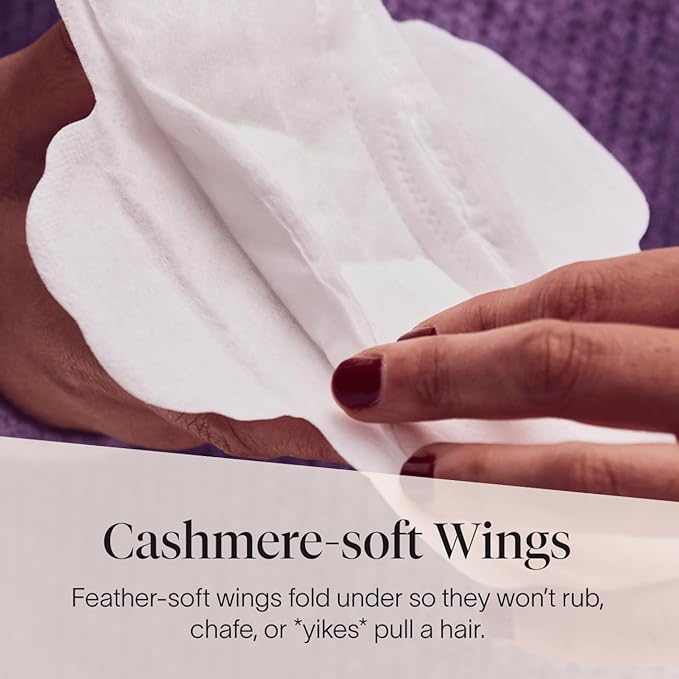 Cora Made-to-Move Regular Pads with Wings, Organic Cotton Topsheet Ultra Thin Feminine Care Pads for Women, Soft, Comfortable & Breathable Menstrual Pad, Super Absorbency, Unscented, 68 Count