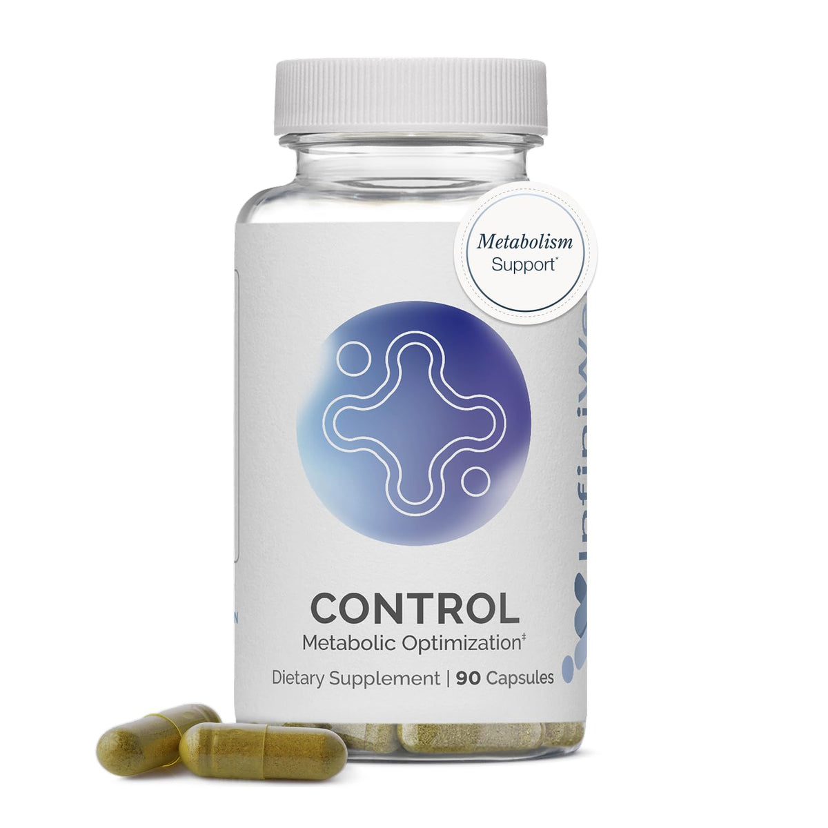 InfiniWell Control - Formulated for Metabolic Health & Energy Support - Unlock Disciplined Metabolic Support - Comprehensive Fomula with Next Generation Berberbine (90 Capsules)