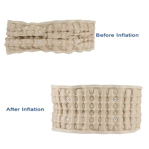 Back Decompression Belt Inflatable Lumbar Support for Lower Back Pain Relief - One Size for 29-49 Waist