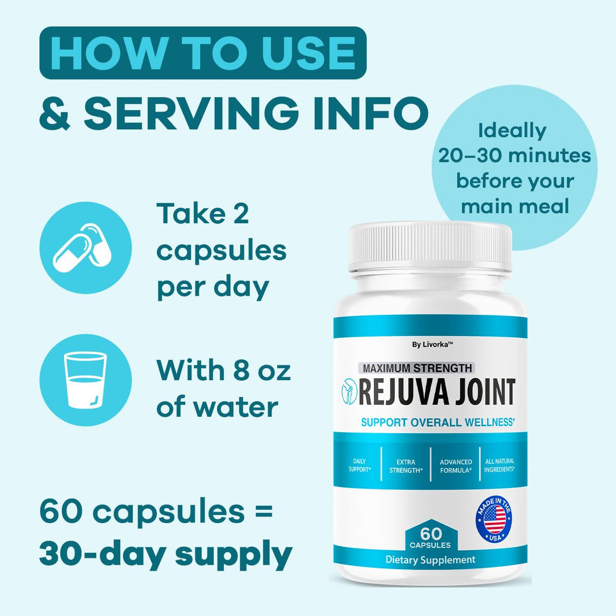 (5 Pack) Rejuva Joint - Official RejuvaJoint Supplement Pills Advanced Formula Maximum Strength Support, Natural Rejuv Capsules For Overall Health & Wellness Supports Review, 300 Capsules For 5 Months