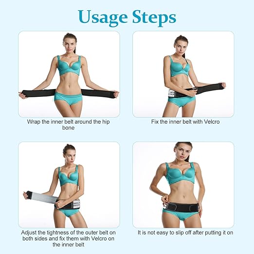 Back Brace for Lower Back Pain, Si Belt, Sciatic Nerve, Relief for Sciatica, Hip, Spine Pain, Pelvic, Sacroiliac Belt-Breathable & Adjustable Lumbar for Women and Men (Regular, Gray)