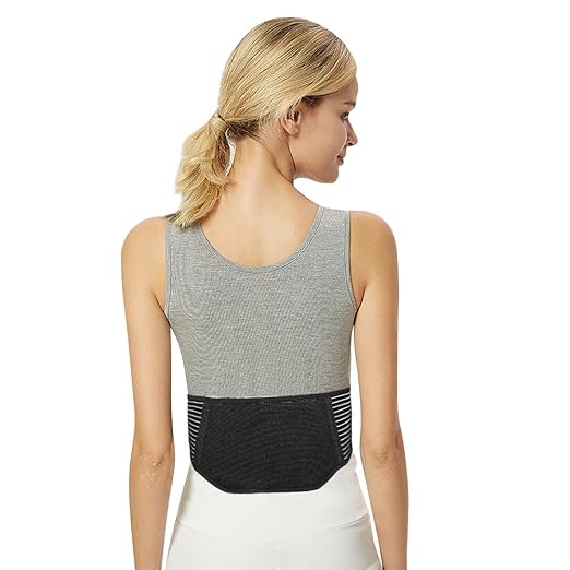 Heating Lower Back Brace Cordless Back Support Belt for Pain Relief Heated Waist Belt Wrap with Heating Pad Adjustable Lumbar Support for Men Women Waist Protection Herniated Disc Scoliosis Sciatica