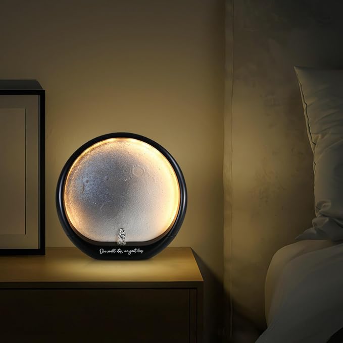 mamre Rechargeable Moon Night Light Gift for Wedding Anniversary Birthday Valentine's Day Christmas Father's Day