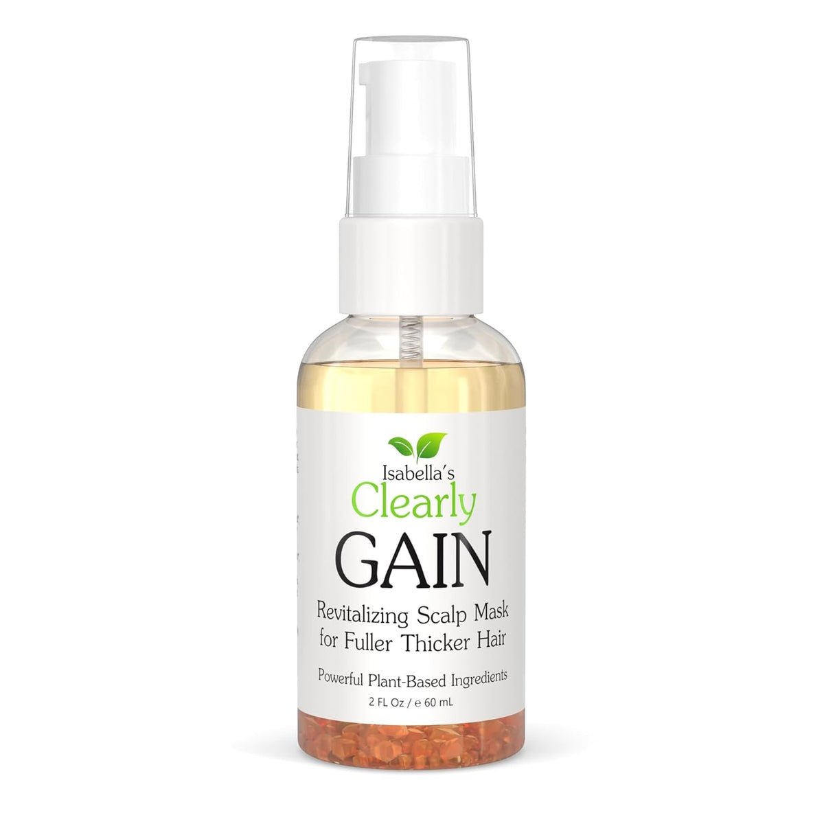 Isabella's Clearly GAIN, Hair Thickening Serum for Men and Women | Natural Herbal Scalp Oil with Castor, Jojoba, Clary Sage, Rosemary, Nettle Extract for Hair Loss, Thinning Hair | Made in USA