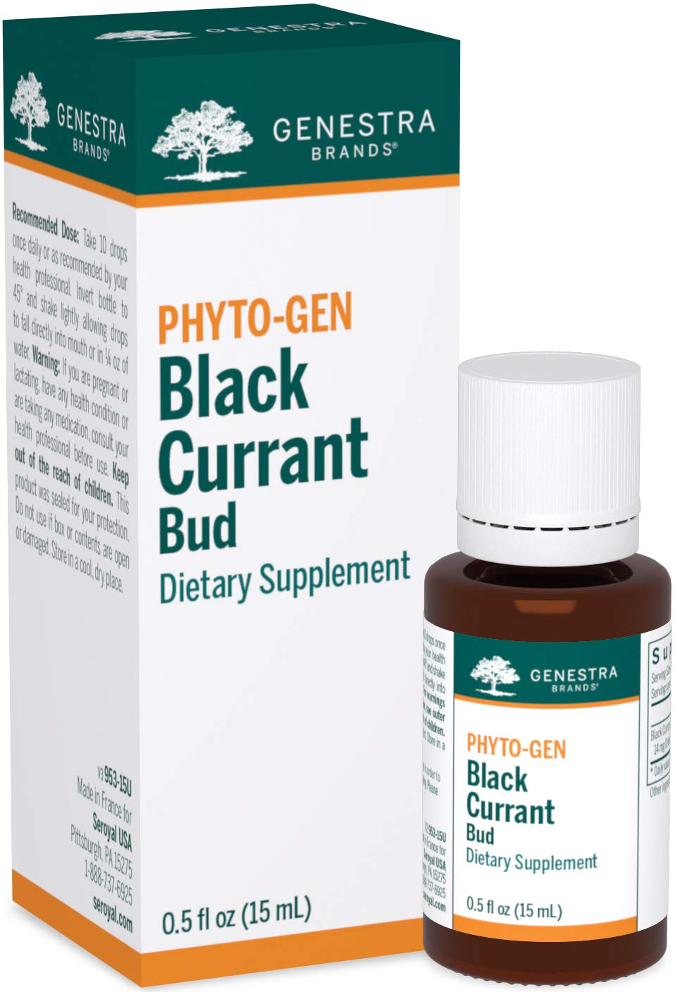 Genestra Brands Black Currant Bud | Herbal Supplement | 0.5 fl. oz.