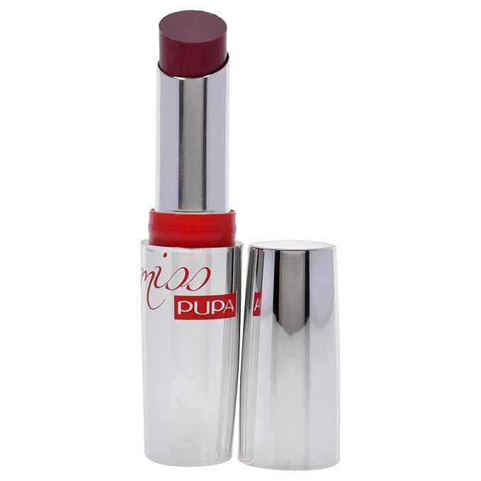 Pupa Milano Miss Milano Lipstick - Creamy, Ultra Pigmented Lip Color - Nourishing Formula - Crystal-Effect Lipstick - Ultimate Boost Of Volume And Hydration - 206 Infinitive MaUVe - 0.071 OZ
