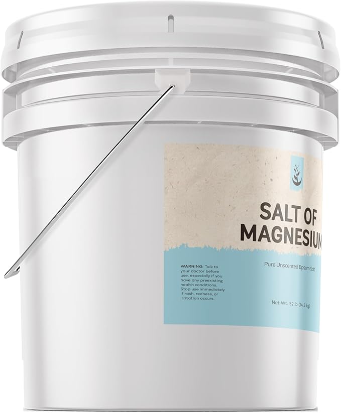 Pure Original Ingredients Salt of Magnesium (3.5 Gallon) Pure Epsom Salt, Unscented, Natural Skin Scrub