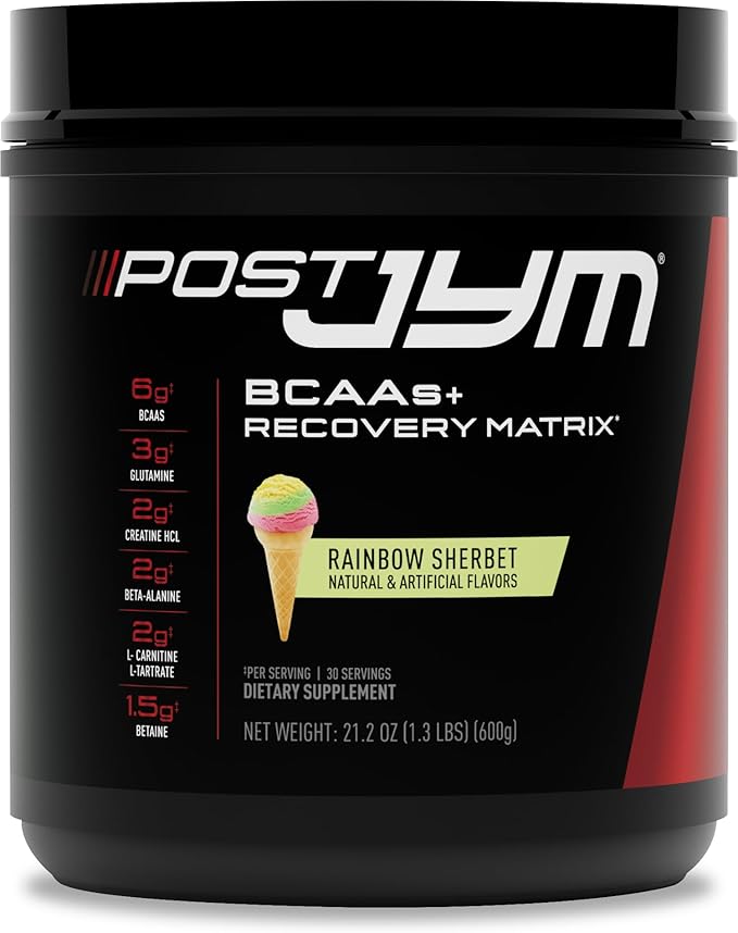 Post JYM Active Matrix Post-Workout with BCAAs, Glutamine & More Rainbow Sherbert Flavor + Vita JYM Athlete's Multivitamin with Over 25 Key Ingredients 60 Tablets