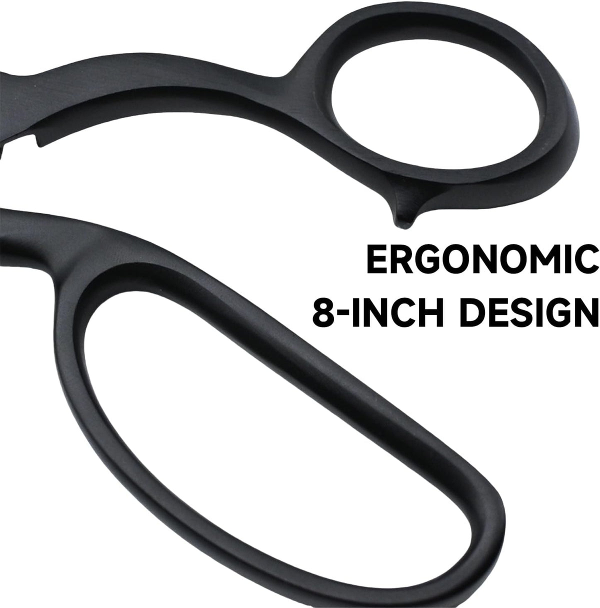 YLaziion 8-Inch Heavy Duty Pinking Shears for Fabric Cutting – 5mm Triangle Tooth Zig Zag Scissors | 100% Black Stainless Steel Sewing Shears for Fabric, Crafts, Lace Wigs, Paper & Quilting