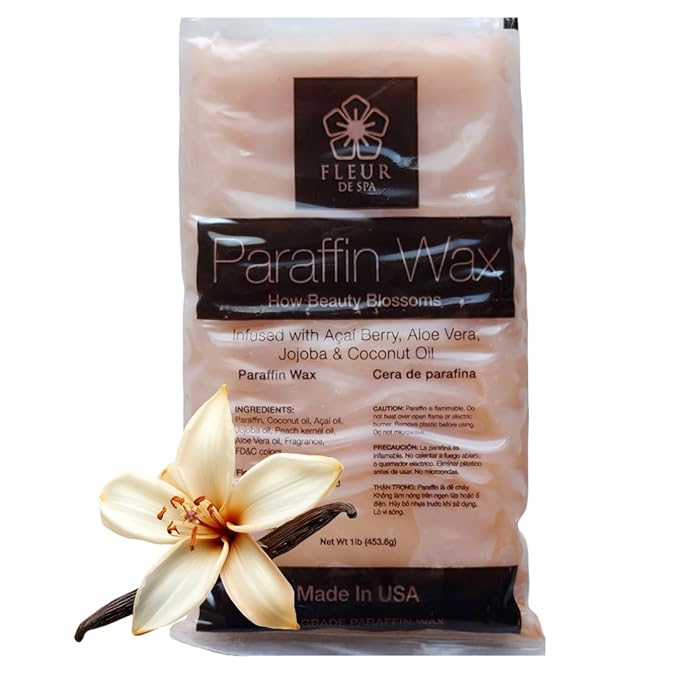 Premium Paraffin Wax Refills - Made in USA - Enhanced and Rich Oil Infusion of Coconut and Jojobo for Luxurious Spa and Home Use on Hands and Feet