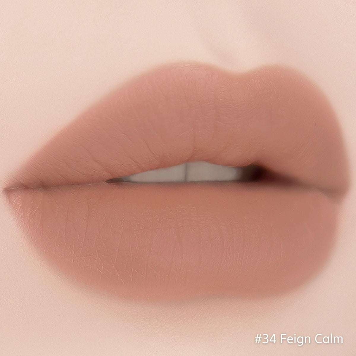 BBIA Last Velvet Lip Tint - Soft & Creamy Matte Finish Lip Stain, Blur Effect with Velvety Texture, Long-Lasting, High Pigment, Lightweight, Non-Drying, Korean Lip Makeup (34 FEIGN CALM)