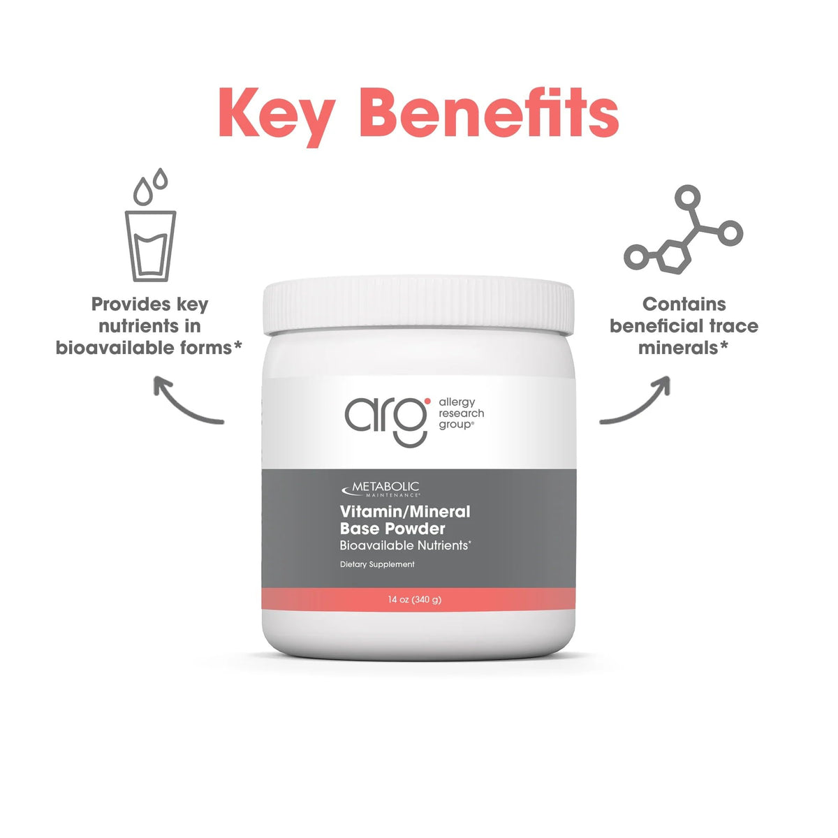 Metabolic Maintenance Vitamin Mineral Base Powder - Comprehensive Multivitamin Powder - Active Vitamins & Chelated Minerals - High Absorption Nutritional Support - 60 Servings - 11 oz