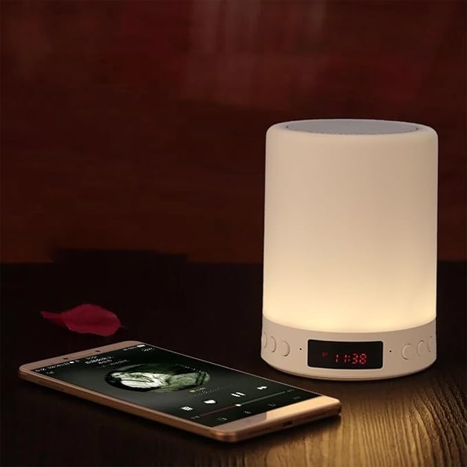 Rest Baby Sound Machine, Relax Noise Soother with Adjustable Brightness Soft RGB Color Changing Night Light, White Noise Machine Sleep with Wake Alarm Clock for Aid Adults & Baby Bedroom
