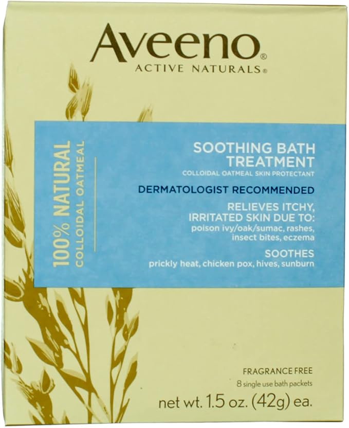 Aveeno Aveeno Active Naturals Soothing Bath Treatment Packets, 8 Each (Pack of 3)