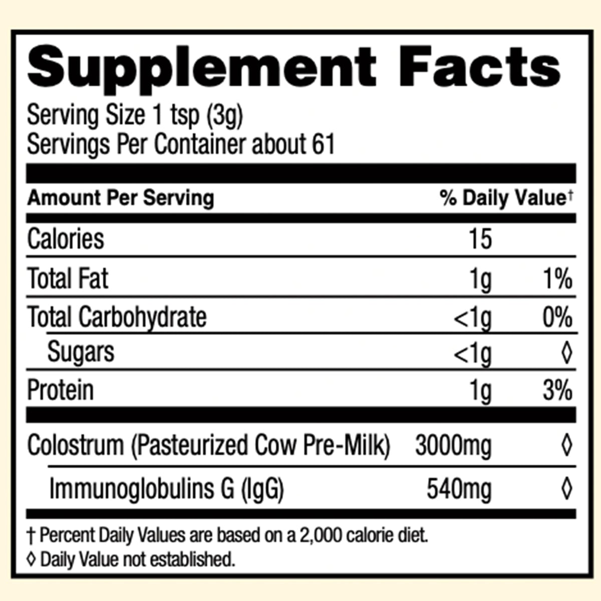 Surthrival: Colostrum Powder (6.5oz), Immune Optimization & Recovery, Powdered Dietary Supplement, Gut Health, Immune Support, Keto Friendly