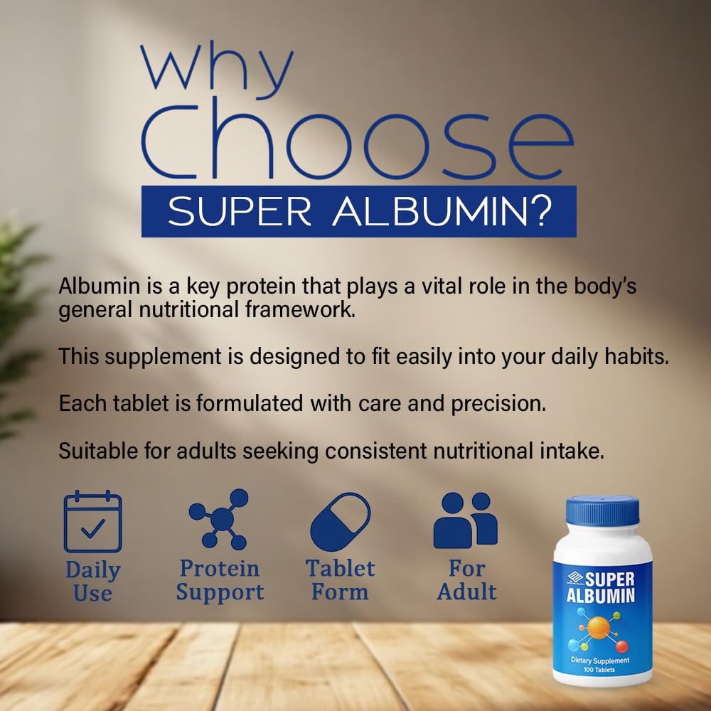 NCB NCB TECHNOLOGY Nu-Health Super Albumin Hydrolyzed Protein Amino Acids, 100 Tabs Pack of 2