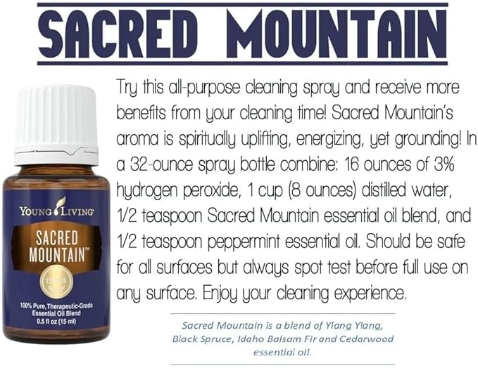 Young Living Sacred Mountain Essential Oil Blend | 15 ml | Inspiring and Grounding Aroma | Perfect for Diffusers or Topical Use | Seed to Seal Quality
