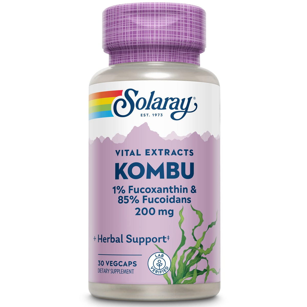 Solaray Fucoxanthin Special Formula Vegetarian Capsules, 400 mg, 30 Count