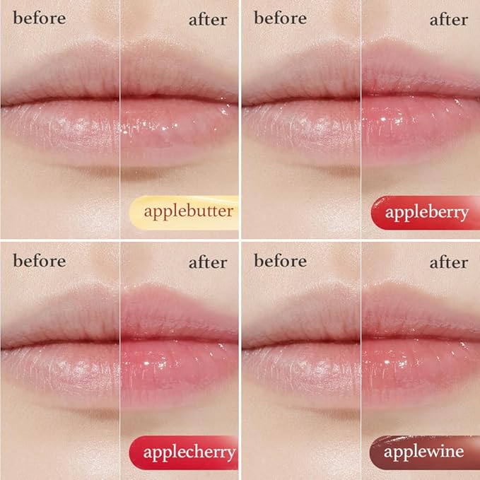 NOONI Vegan Butter Melting Balm - Applewine Lip Sleeping Mask | Shea Butter, Vitamins, Nourishing Treatment for Dry Lips, Soothing, Overnight Moisturizer, Softening, Hydrating, 0.42 Oz