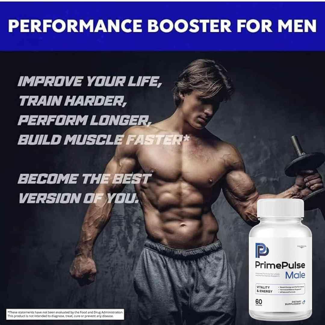 Valdivia (3 Pack) Prime Pulse Male - Official PrimePulse Men Supplement, Maximum Strength Energy Support, Natural Advanced Formula for Overall Health & Wellness, 180 Capsules for 3 Months
