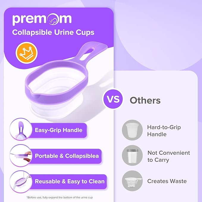 Premom Quantitative Ovulation & Pregnancy Test Kit with Sperm Friendly Fertility Lubricant: 25 LH + 5 HCG Strips + 2 Pee Cups + 2oz Lube | Accurate LH Tracking | pH Balanced | Works with Premom App.