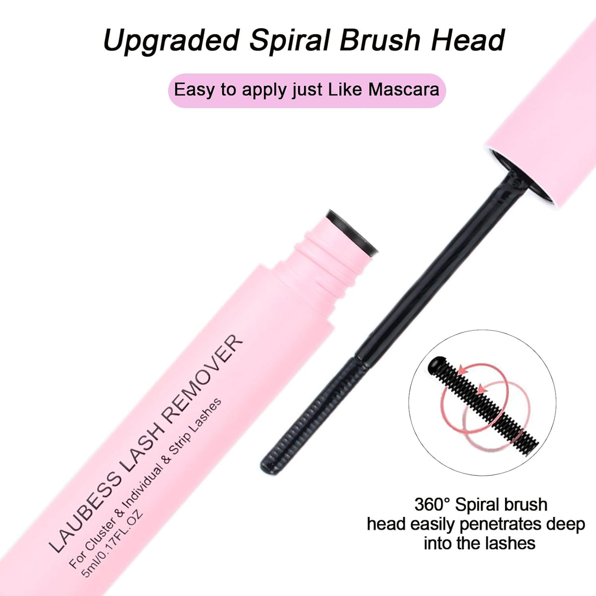 Lash Glue for Eyelash Clusters 3-in-1 Lash Remover for Lash Extensions Eyelash Glue Remover Lash Bond and Seal Waterproof DIY Eyelash Extension Remover 15ml(Black)