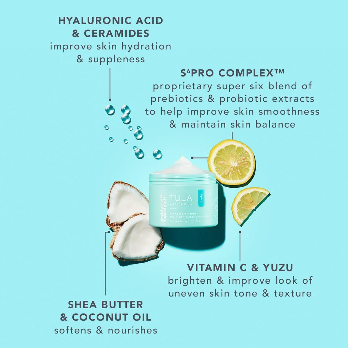TULA Skin Care 24-7 Hydrating Day & Night Cream + Body Moisturizer/Exfoliator Packette - Anti-Aging Moisturizer for Face, Contains Watermelon & Blueberry Extract, 1.5 oz.