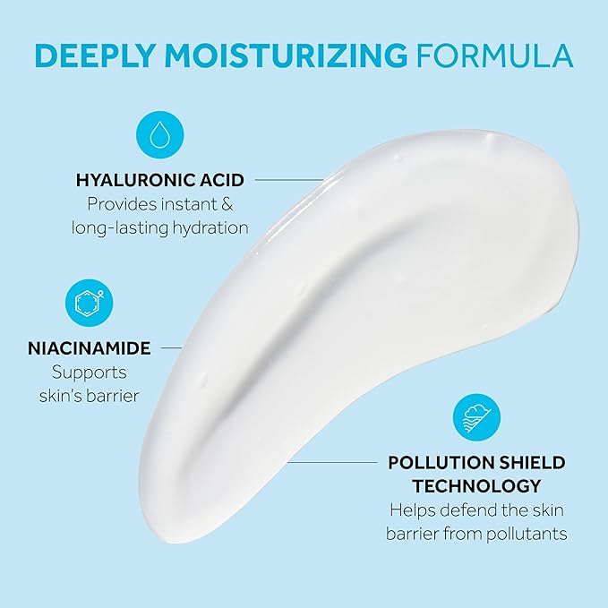No7 HydraLuminous+ Hydrating Day Gel Moisturizer - Hyaluronic Acid and Vitamin B3 Niacinamide Face Moisturizer to Hydrate, Protect & Refresh Skin - Supports Skin Barrier Repair (1.69 Fl Oz)