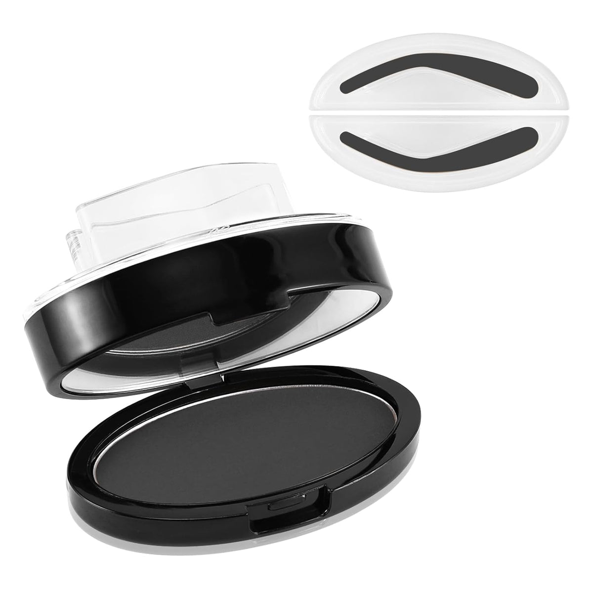 Boobeen Eyebrow Seal Stamp Powder - Waterproof 3 Seconds Eye Make Up Nature Coloring Kit - Creates Natural Looking Brows for Makeup Beginners