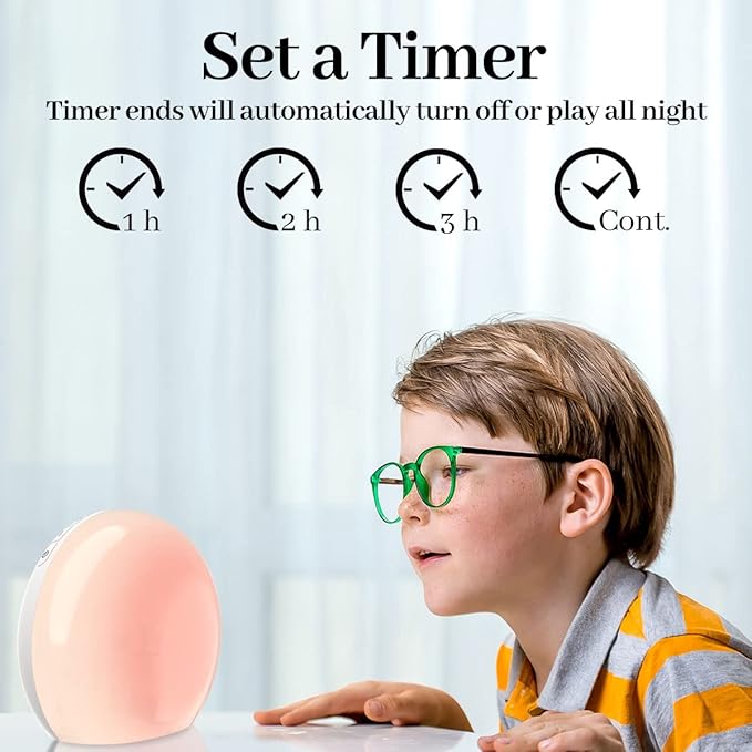 Meditation White Noise Sound Machine with 30 Soothing Sounds 12 Colors Night Light 10 Brightness Levels 32-Level Volume Control 4 Timers and Memory Function Sleep Machine for Baby Kids Adults (White)
