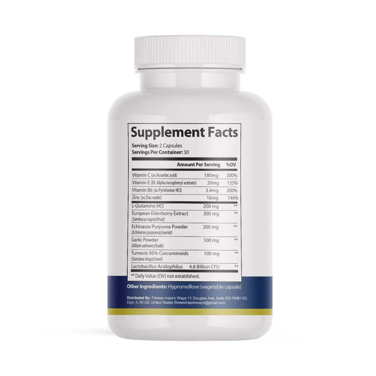 Fitness InspireWays HerpDefend Ultra Strength Advanced Daily Immune Support Formula (120 Capsules)