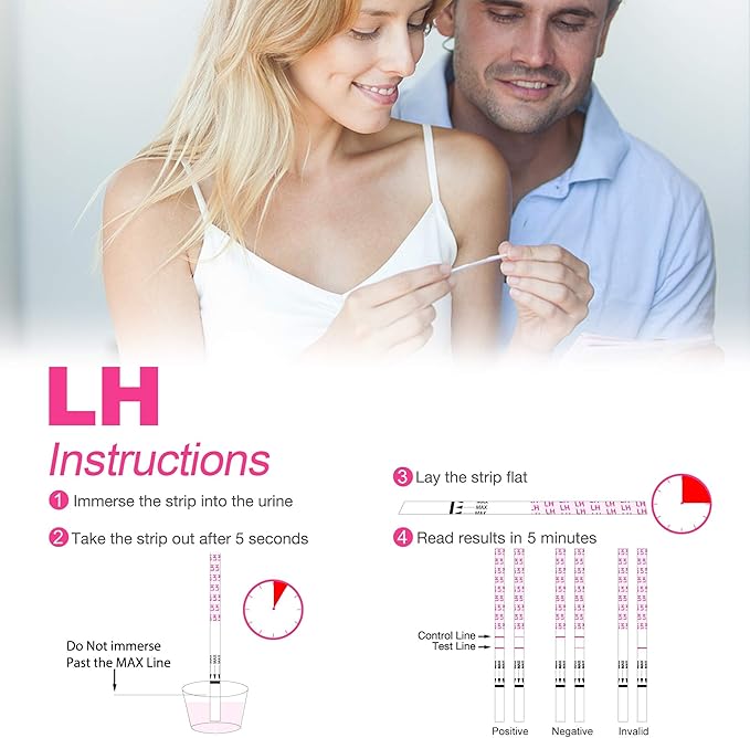 MomMed Ovulation Test Kit (HCG15-LH40), 15 Pregnancy & 40 Ovulation Test Strips with 55 Urine Cups Reliable & Quick Early Pregnancy Test