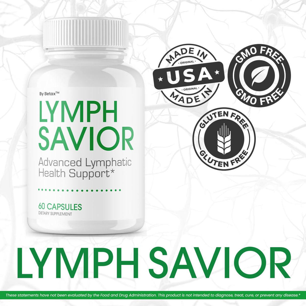(2 Pack) Lymph Savior - Official Lymph Savior Capsules Advanced Formula with All Natural Ingredients, LymphSavior Pills for Wellness & Overall Health Support Reviews, 120 Capsules for 2 Months