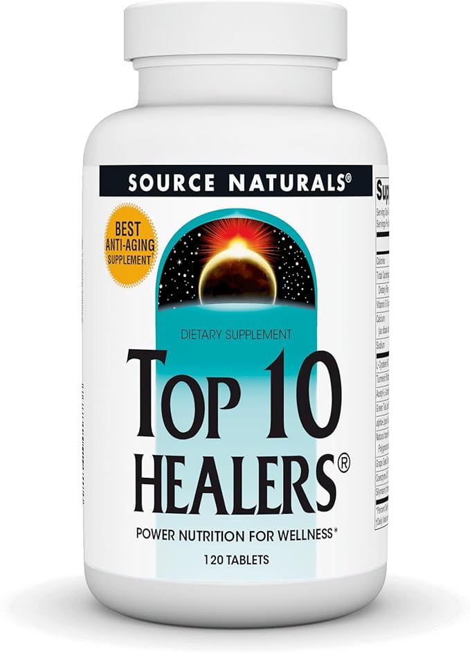 Source Naturals Top 10 Healers, Power Nutrition for Wellness* Supplement - 120 Tablets