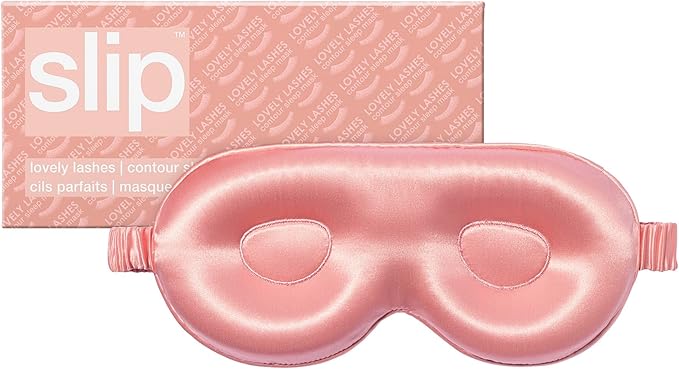 slip Rose Contour Sleep Mask | Pure Silk, 100% Mulberry Silk | Contoured Design for Optimal Light Blocking & Comfort | Soft, Gentle on Skin, Adjustable Strap for Perfect Fit | Ideal for Restful Sleep