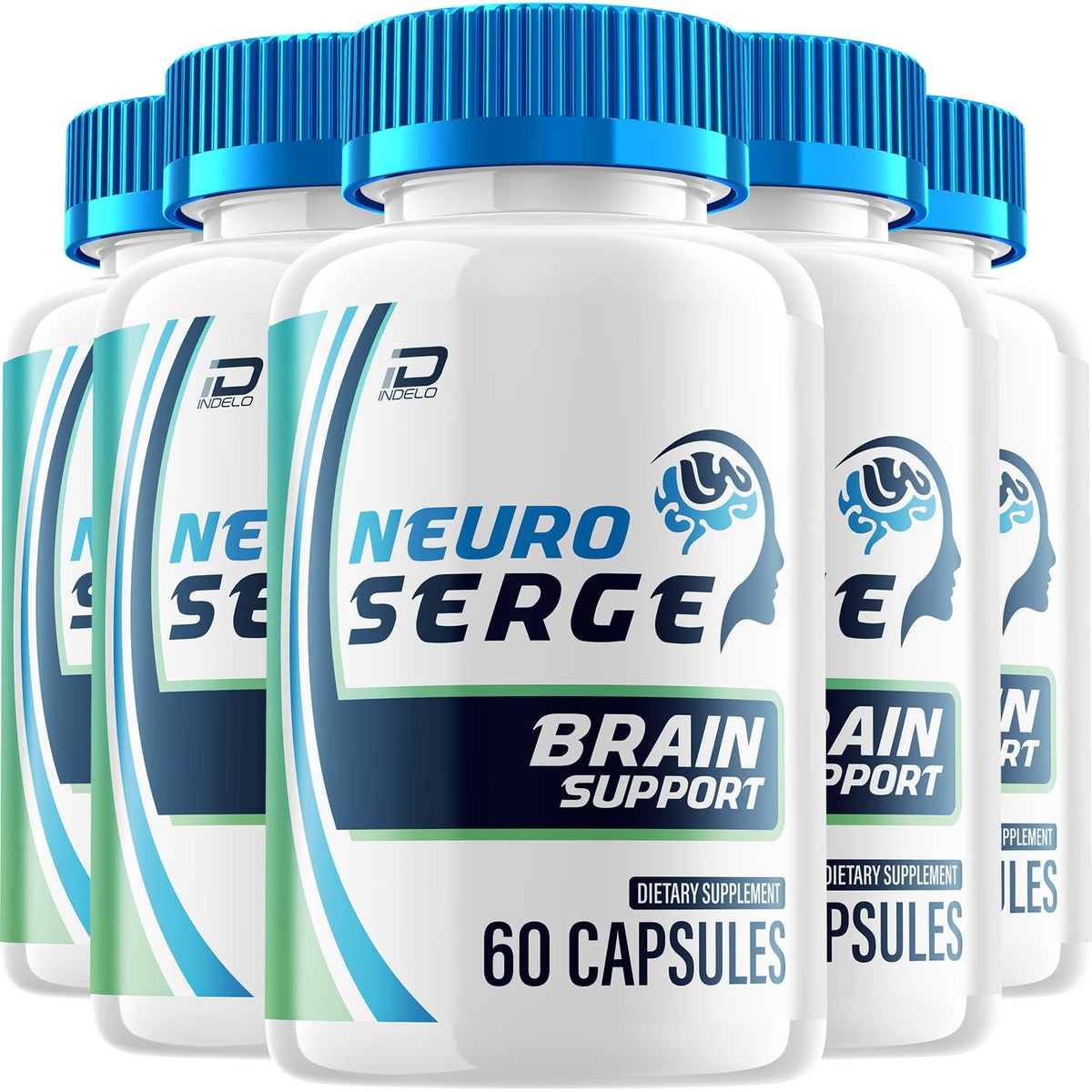 Neuro Serge Advanced Formula Capsules – Neuro Serge Natural Blend Focus Memory Support Supplement and Reviews (5 Pack – 300 Capsules)