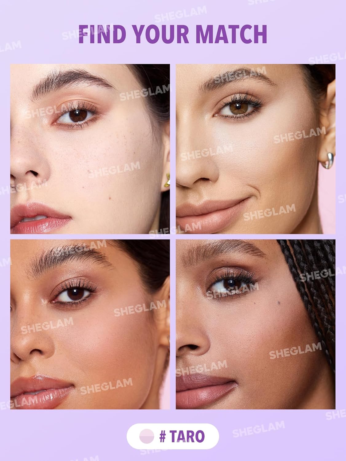 SHEGLAM Insta-Ready Face Powder Loose Under Eye Setting Powder-Taro