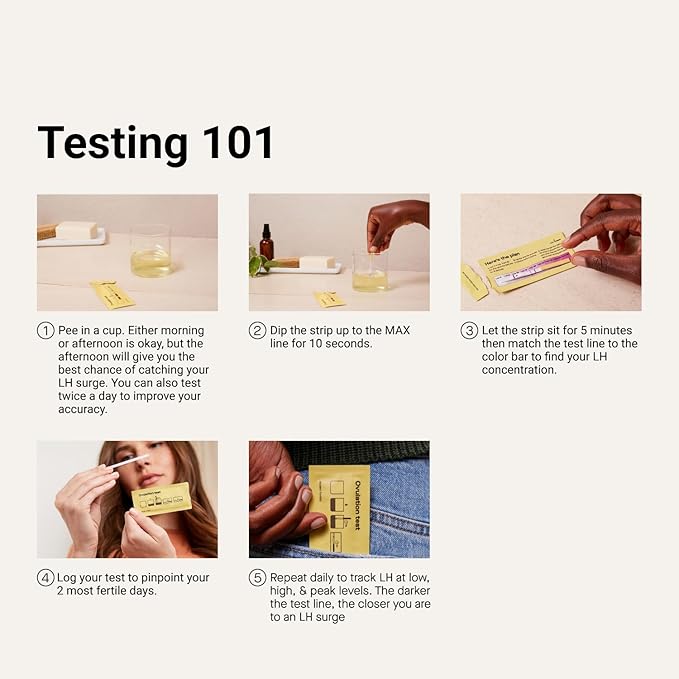 Modern Fertility Ovulation Test | Reliable at-Home Test Helps You Identify Fertile Days, Predict Ovulation, and Get in Sync with Your Cycle, FSA HSA Approved | 20 Test Strips