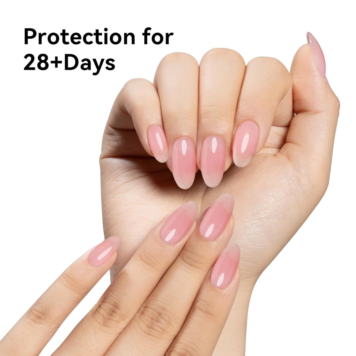 MAYCHAO Clearly Pink Builder Gel for Nails, 15ml Nail Strengthener in a Bottle, Nail Extension Hard Gel, Soak Off Long Lasting UV Light Cure